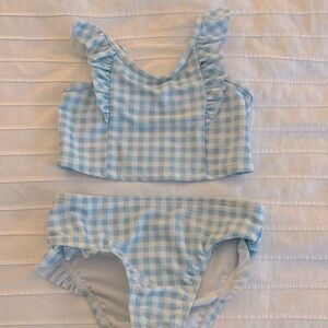 Baby gap bikini 2T, blue gingham!